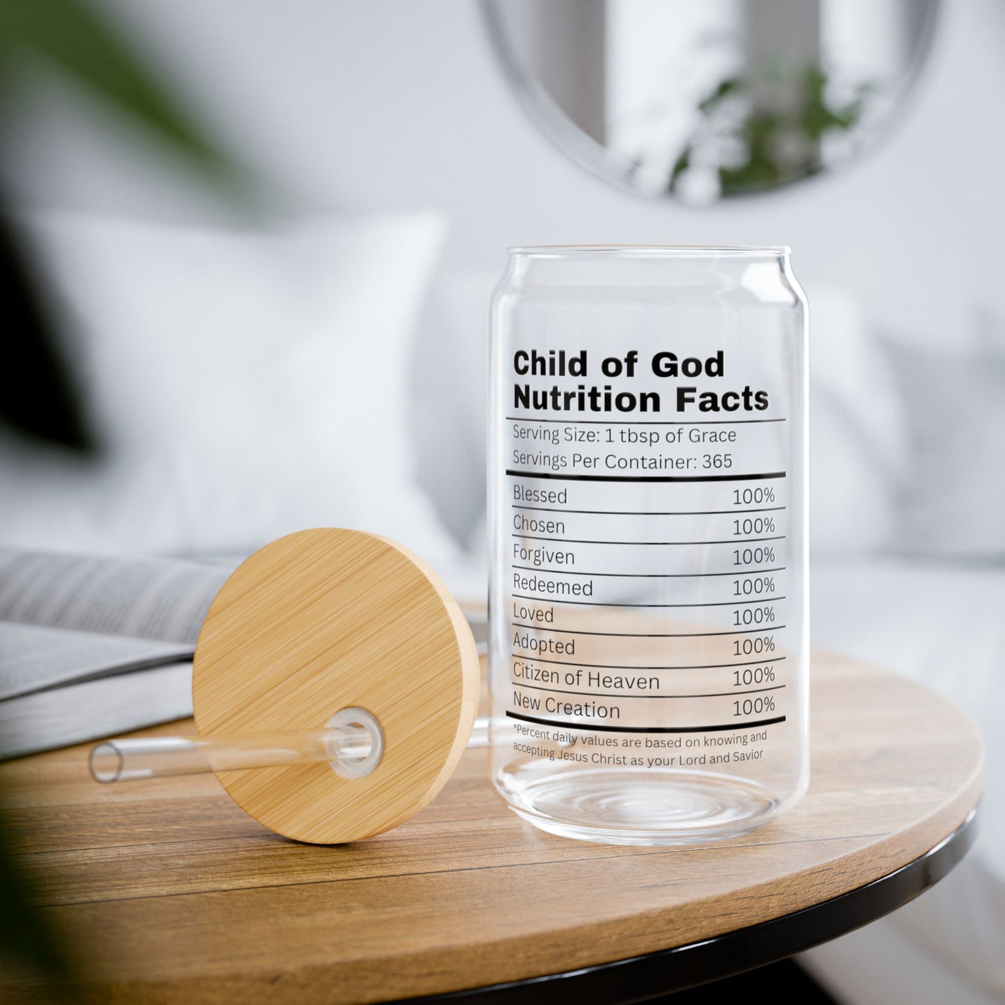 Child of God Sipper Glass, 16oz